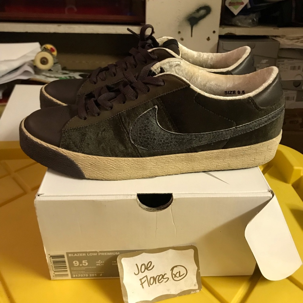 Used pair of Nike Sb blazer (U2) size 9.5